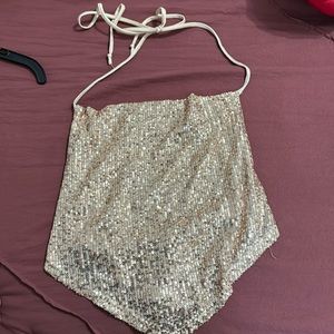 Rose Gold Glitter Top